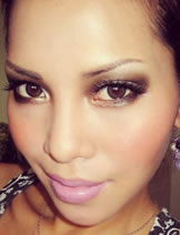 my photo wearing the Ardell Fashion Lashes #120 Demi.  am a  makeup artist and I use Ardell on my brides and models.. 