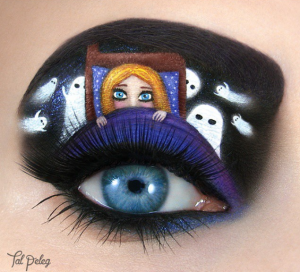 ‘Childhood Fears’ Eye Makeup