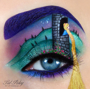 disney The well known "Rapunzel" eye makeup