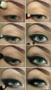 or a nice smokey effect, use powder and pencil.