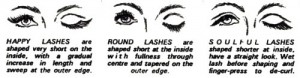 Lash Shapes (Modified from the Australian Women’s Weekly, 1968).