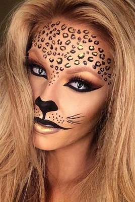 cheetah makeup