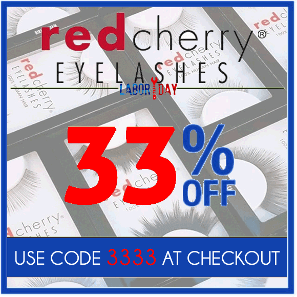 Tiple Offers: 1) Save MASSIVE 33% Off Red Cherry Lashes, Stacked Cosmetic Lashes and Bullseye Lashes with Promo code 3333 at checkout.