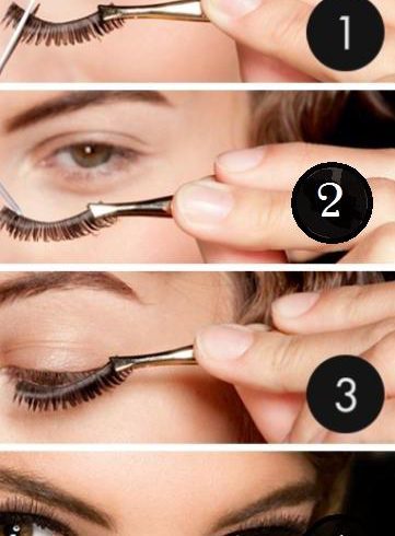 Step by step lash application