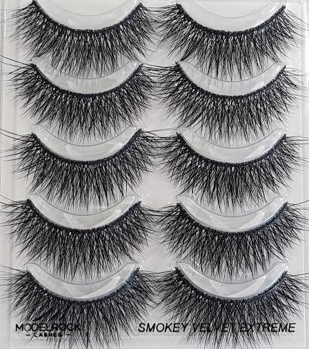 ModelRock Smokey Velvet "EXTREME"" - Double Layered Lashes Multi Pack (5 Pairs)