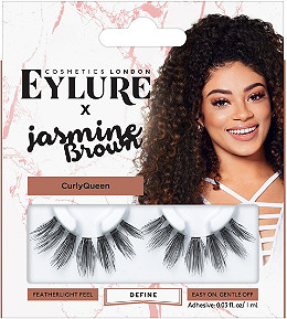 z.EYLURE X Jasmine Brown Curly Queen Lashes