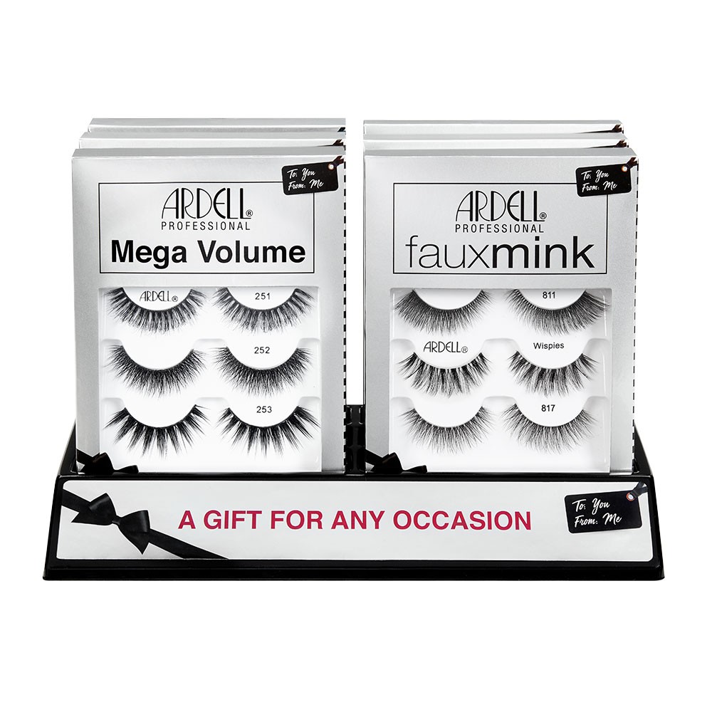 Ardell Mega Volume & Faux Mink 3 Pack 6 Pc Display