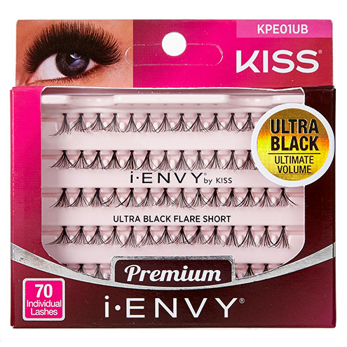 KISS i-ENVY Individual Lashes ULTRA Black Short (KPE01UB)