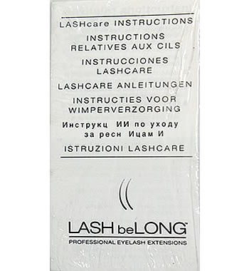 LASH beLONG  LASHcare Instructions (25 count)