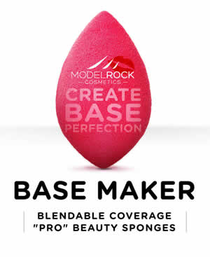 MODELROCK Base Maker Blendable Coverage "Pro" Beauty Sponge 1pk (Olive Drop Dark Pink)