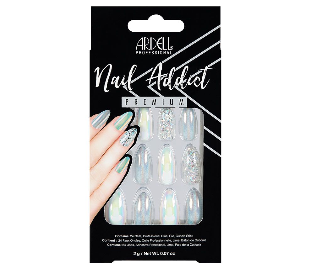 Ardell Nail Addict Premium Artificial Nail Set - Holographic Glitter