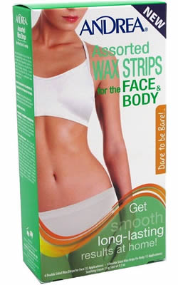 Andrea Assorted Wax Strips for the Face and Body - 24 Applications