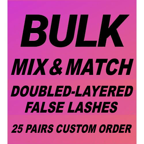 MODELROCK Double-Layered Lashes Custom Order 25 Pairs (Pick Your Styles #2)