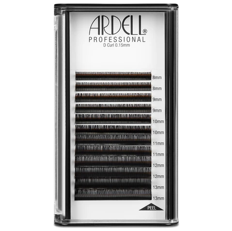 Ardell Professional Individual Lash Extensions (0.15mm) - D Curl, Assorted Multi-length, 8-13mm Pack