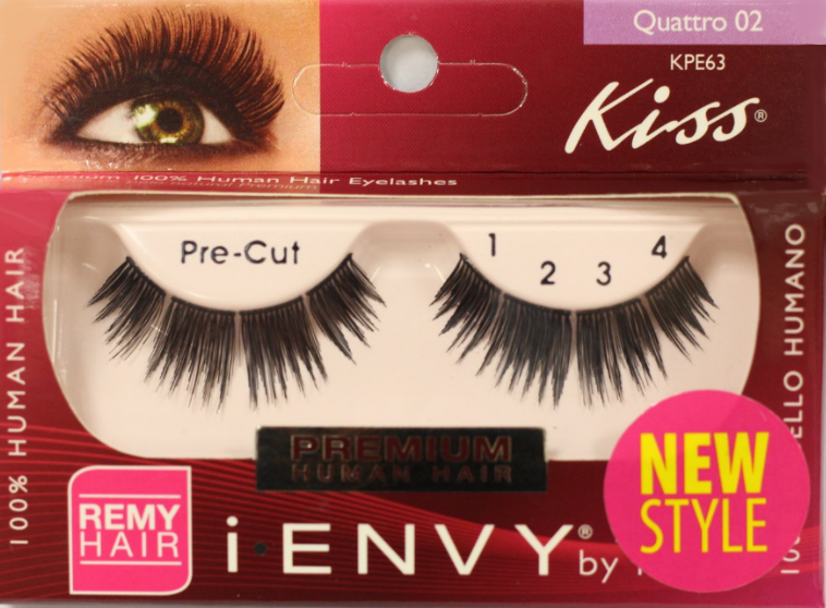 KISS i-ENVY Premium Quattro 02 Lashes (KPE63)