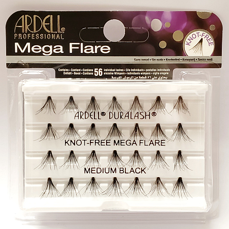 Ardell Mega Flare Individual Lashes Medium Black