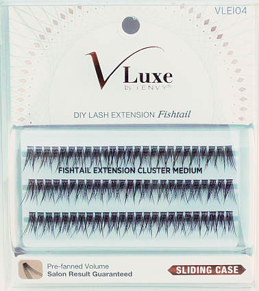 V-Luxe by KISS i-Envy Extension Cluster Fishtail Medium Eyelashes (VLEI04)