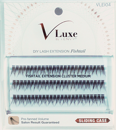 z.V-Luxe by KISS i-Envy Extension Cluster Fishtail Medium Eyelashes (VLEI04)