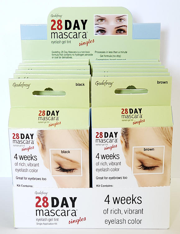 Godefroy 28 Day Mascara (Single Application Kit) 12 Piece Display