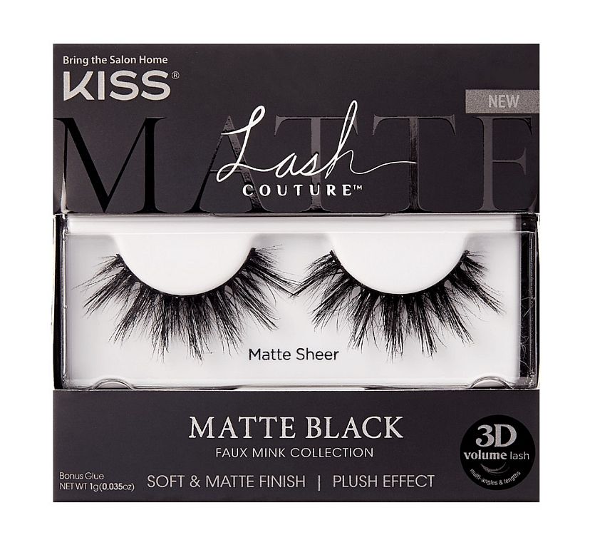 KISS Lash Couture Matte Black - Matte Sheer