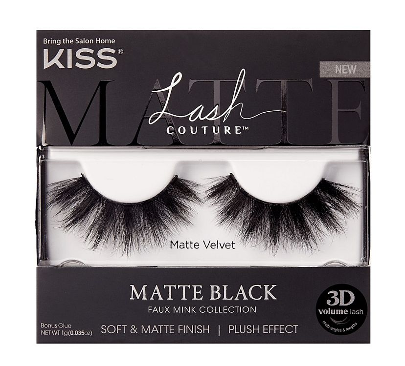 KISS Lash Couture Matte Black - Matte Velvet