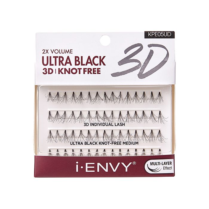 KISS i-ENVY 3D Ultra Black Knot Free Medium (KPE05UD)