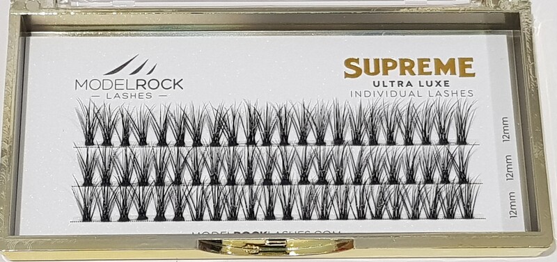 MODELROCK Ultra Luxe Individual Lashes - LONG 12mm - SUPREME CLUSTER Style #2