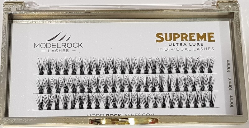 MODELROCK Ultra Luxe Individual Lashes - MEDIUM 10mm - SUPREME CLUSTER Style #2