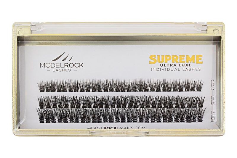 MODELROCK Ultra Luxe Individual Lashes - MIXED LENGTHS - SUPREME CLUSTER Style #1 (8mm-10mm-12mm)