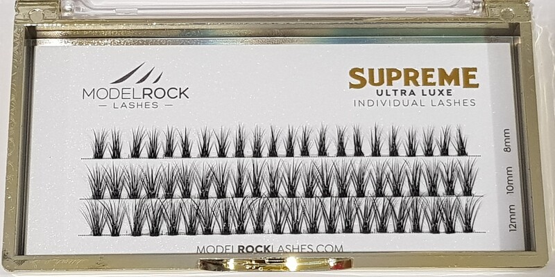 MODELROCK Ultra Luxe Individual Lashes - MIXED LENGTHS - SUPREME CLUSTER Style #2 (8mm-10mm-12mm)