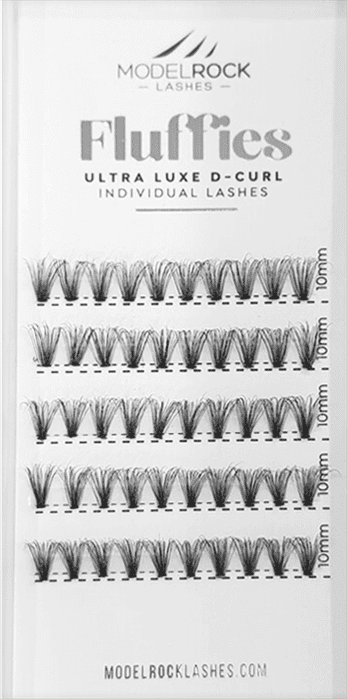 MODELROCK Ultra Luxe Individual Lashes - FLUFFIES MEDIUM D-CURL - 10mm