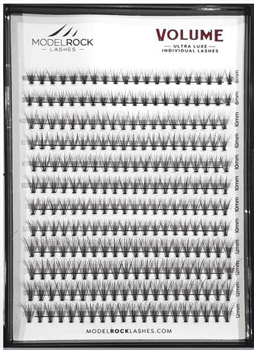 MODELROCK Ultra Luxe Individual Lashes - VOLUME MIXED LENGTHS (8mm-10mm-12mm) - BULK TRAY
