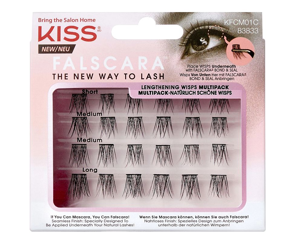 KISS Falscara Eyelashes - Lengthening Wisps Multipack 01