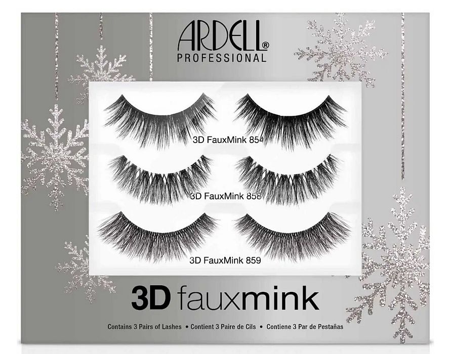 Ardell 3D Faux Mink 3 Pair Gift Sets - 854, 858, 859