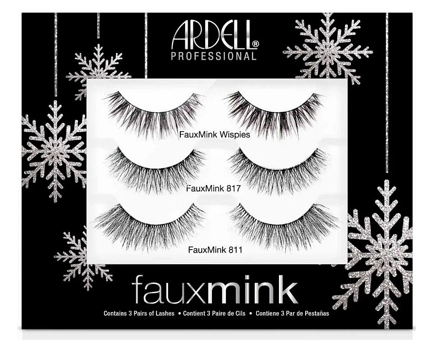 Ardell Faux Mink 3 Pair Gift Sets - Wispies, 817, 811