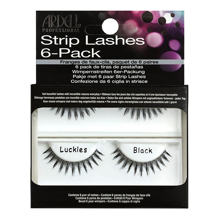 Ardell Professional Strip Lashes InvisiBand LUCKIES 6 Pack Refills