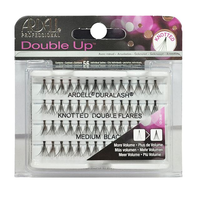 Ardell Duralash Knotted Double Flares Individual Lashes Medium Black