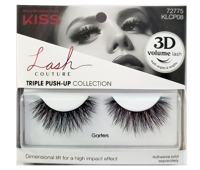 KISS Lash Couture Faux Mink Triple Push-Up Collection - GARTERS Eyelashes