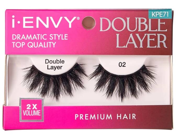 KISS i-ENVY Premium Double Layer 02 Lashes (KPE71)