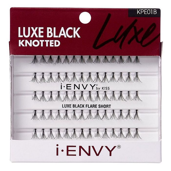 KISS i-ENVY Individual Lashes LUXE Black Short (KPE01B)