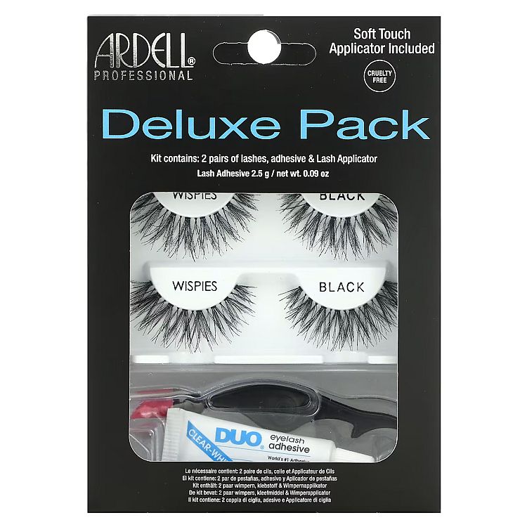 Ardell Deluxe Pack Kit Wispies Black