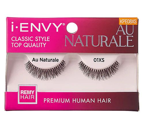 KISS i-ENVY Premium Au Naturale 01 Extra Short Lashes (KPE08XS)