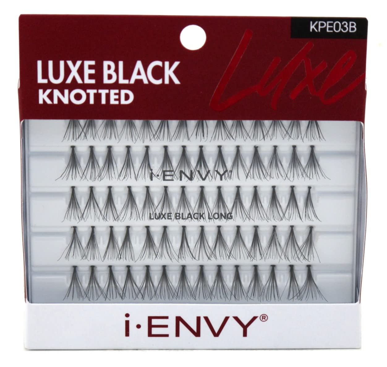 KISS i-ENVY Individual Lashes LUXE Black Long (KPE03B)