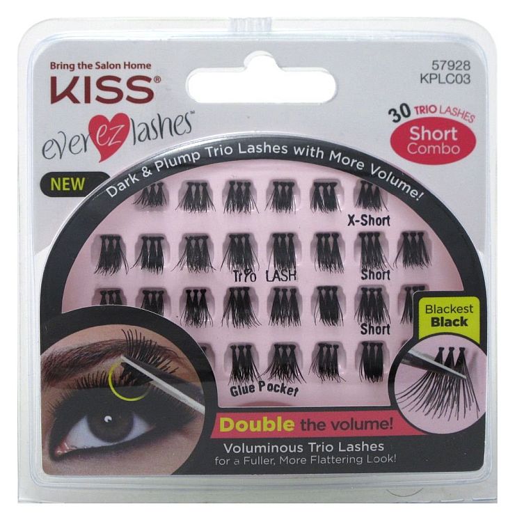 KISS EVER-EZ Lashes Lash Trio - BLACKEST BLACK (KPLC03)