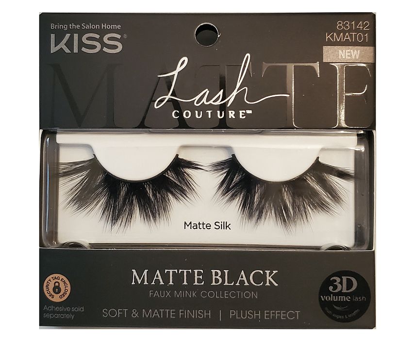 KISS Lash Couture Matte Black - Matte Silk