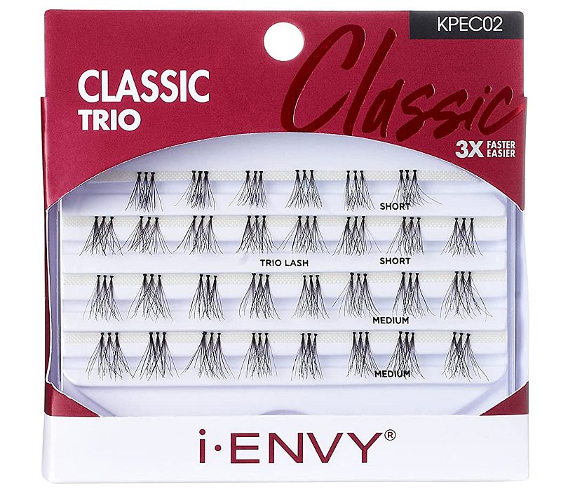 KISS i-ENVY Individual Lashes TRIO Medium (KPEC02)