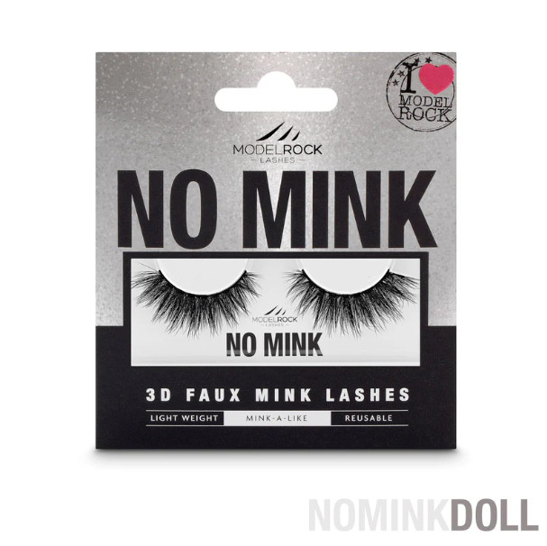 ModelRock NO MINK // Faux Mink Lashes - *DOLL*