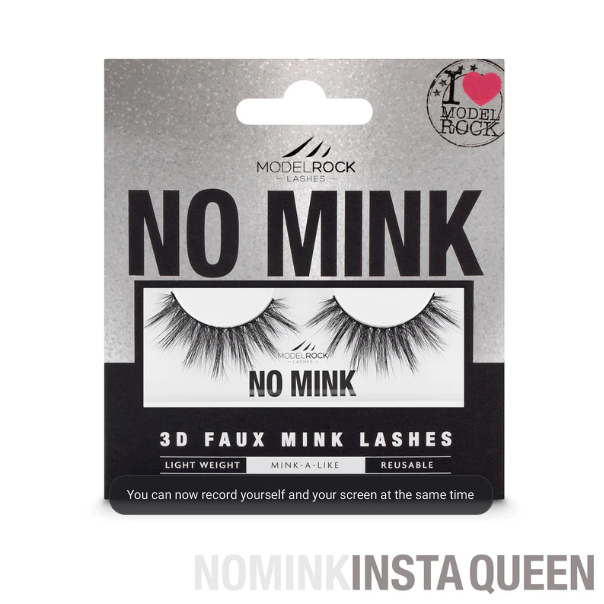 ModelRock NO MINK // Faux Mink Lashes - *INSTA QUEEN*