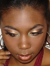 Featured Model is wearing Andrea Mod Perma-Lash Naturals Medium Length