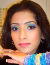 This is just a colorful look I like to call Bollywood Glam. For this I used Ardell #105